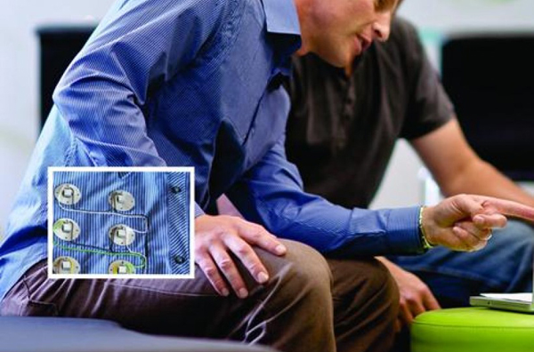 Integrating an array of thermopiles into a shirt Integrating an array of thermopiles into a shirt